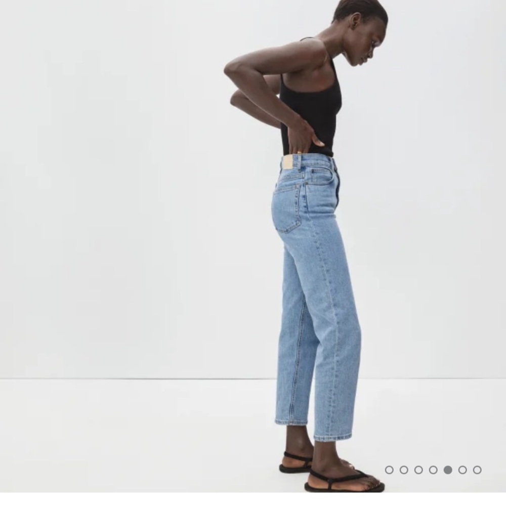 Everlane Sky Blue Cheeky Straight Ankle Jean